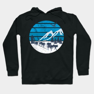 Dog Sledding Sleigh Sled Rides Mushing Winter Sports Hoodie